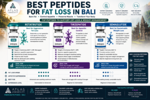 Best peptides for fat loss in Bali including Retatrutide Tirzepatide and Semaglutide