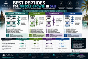Best peptides for muscle growth in Bali including CJC-1295 Ipamorelin IGF-1 LR3 and Tesamorelin