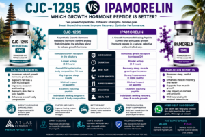 CJC-1295 vs Ipamorelin comparison for growth hormone support recovery and muscle growth