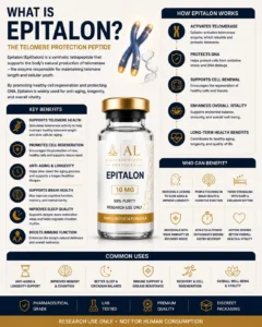What is Epitalon guide explaining longevity peptide research healthy aging wellness and peptide education in Bali Indonesia