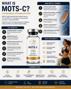 What is MOTS-C guide explaining mitochondrial peptide research longevity wellness and peptide education in Bali Indonesia