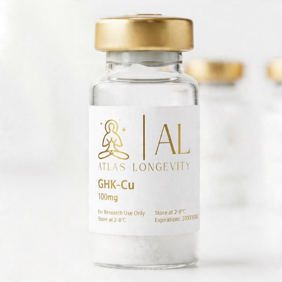 GHK-Cu 100mg copper peptide vial for skin and hair support in Bali
