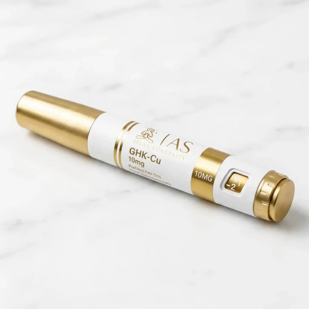 GHK-Cu 10mg peptide pen for skin and hair support in Bali