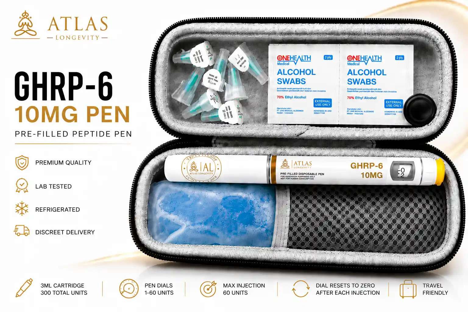 GHRP-6 Pen 10mg Bali GHRP-6 10mg peptide pen for growth hormone support and recovery in Bali