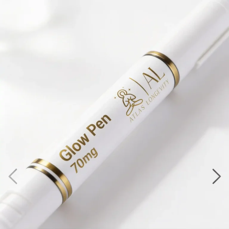 Glow Pen 70mg peptide pen for skin, recovery, and anti-aging in Bali