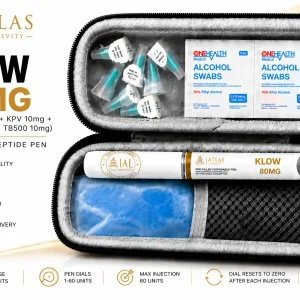KLOW 80mg peptide pen with GHK-Cu KPV BPC-157 TB-500 for skin recovery and inflammation support in Bali