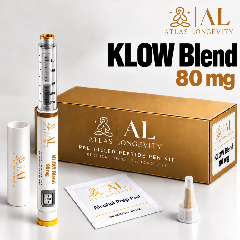 KLOW 80mg peptide pen with GHK-Cu KPV BPC-157 TB-500 for skin recovery and inflammation support in Bali