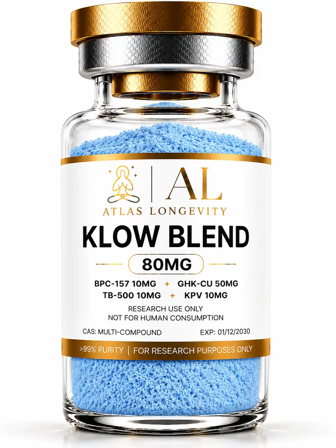 Buy KLOW Blend 80mg Bali KLOW Blend 80mg peptide vial with BPC-157 GHK-Cu TB-500 and KPV in Bali