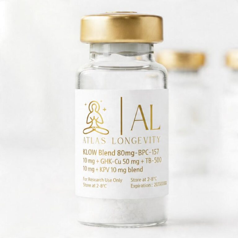 KLOW Blend 80mg peptide vial with BPC-157 GHK-Cu TB-500 and KPV in Bali