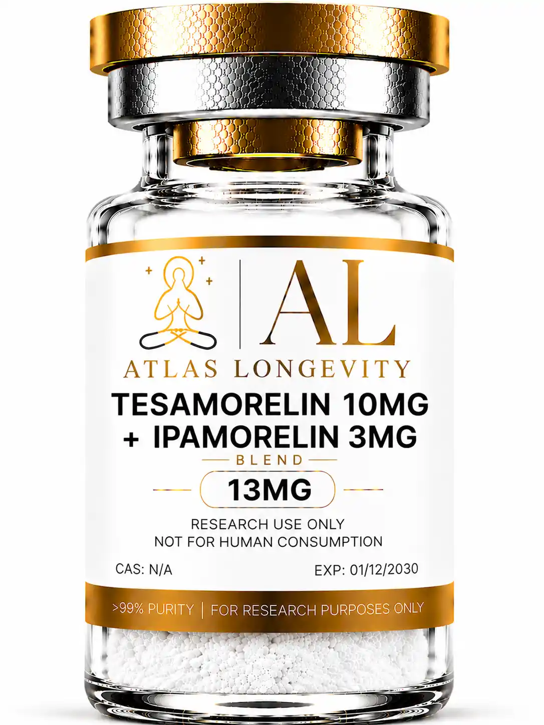 Tesamorelin 10mg + Ipamorelin 3mg 13mg Tesamorelin + Ipamorelin 13mg - Image 1