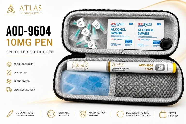 AOD-9604 10mg peptide pen for fat metabolism and body composition in Bali - AOD 9604 Bali peptide for weight management support