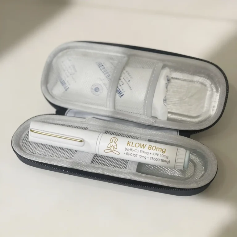 KLOW 80mg peptide pen with GHK-Cu KPV BPC-157 TB-500 for skin recovery and inflammation support in Bali
