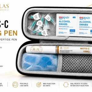 MOTS-C 10mg peptide pen available in Bali from Atlas Longevity