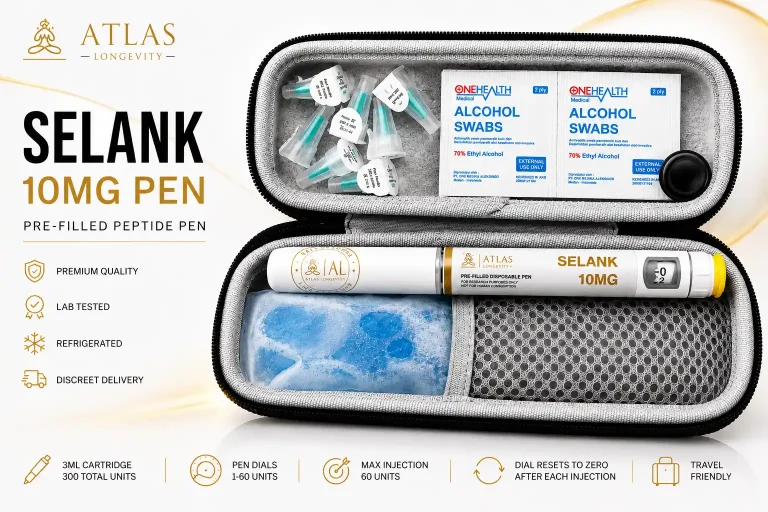 Retatrutide 30mg pen available in Bali from Atlas Longevity.