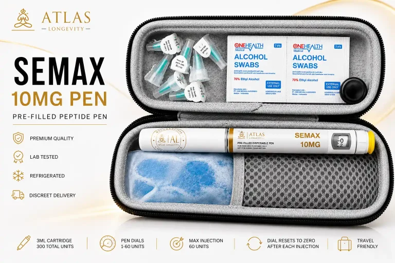Semax 10mg peptide pen for focus and mental clarity in Bali