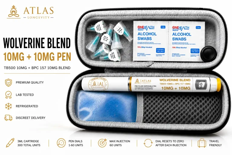 TB-500 and BPC-157 peptide pen for recovery and healing in Bali