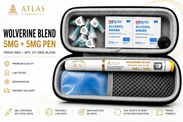 Wolverine Blend peptide pen TB-500 5mg and BPC-157 5mg available in Bali