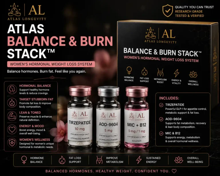 Atlas Balance and Burn Stack women's weight loss bundle available in Bali