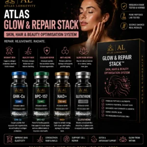 Atlas Glow and Repair Stack beauty and wellness bundle available in Bali