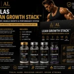 Atlas Lean Growth Stack muscle growth and recovery bundle available in Bali