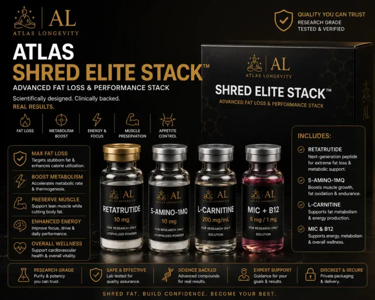 Atlas Shred Elite Stack premium fat loss bundle available in Bali