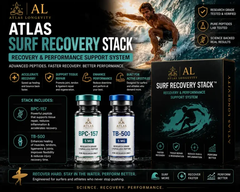 Atlas Surf Recovery Stack for surfers and athletes available in Bali