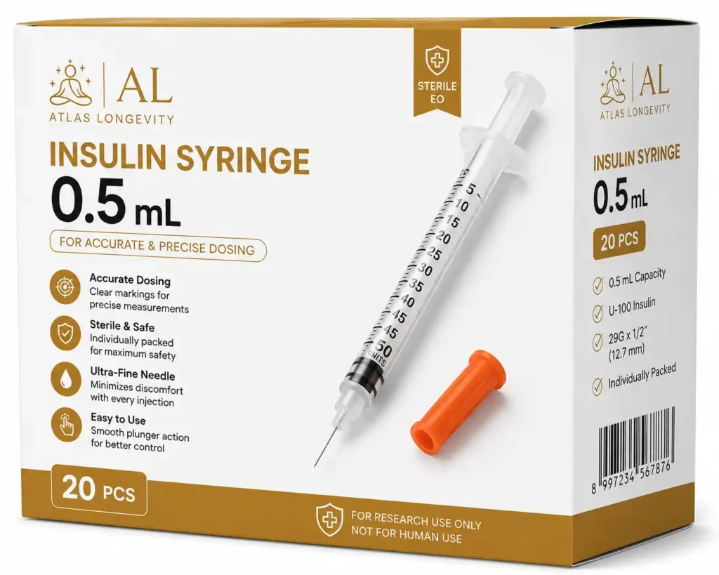 0.5ml insulin syringes pack of 20 available in Bali