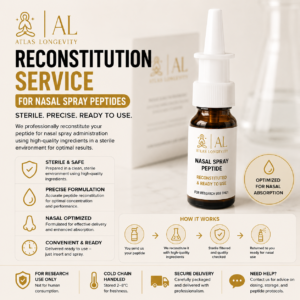 Peptide nasal spray reconstitution service available in Bali