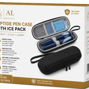 Peptide pen travel case with reusable ice pack available in Bali