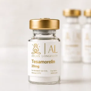 Tesamorelin 20mg peptide vial available in Bali