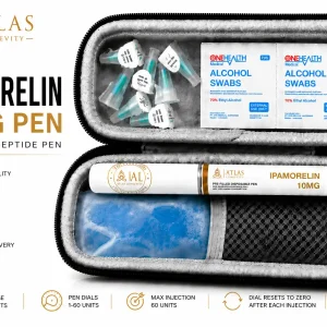 Ipamorelin 10mg peptide pen available in Bali from Atlas Longevity