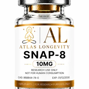 SNAP-8 10mg peptide vial available in Bali from Atlas Longevity