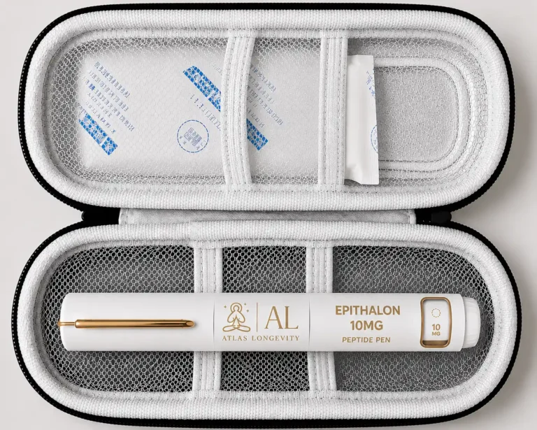 Epitalon 10mg peptide pen available in Bali from Atlas Longevity