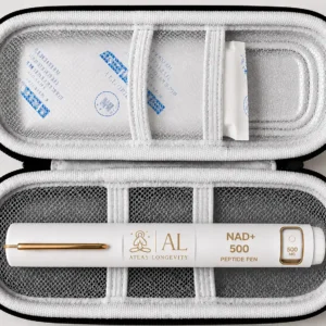 NAD+ 500mg peptide pen available in Bali from Atlas Longevity