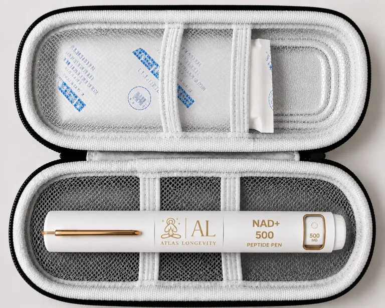 NAD+ 500mg peptide pen available in Bali from Atlas Longevity