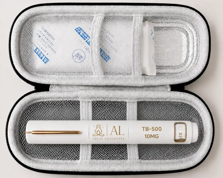 TB-500 10mg peptide pen available in Bali from Atlas Longevity