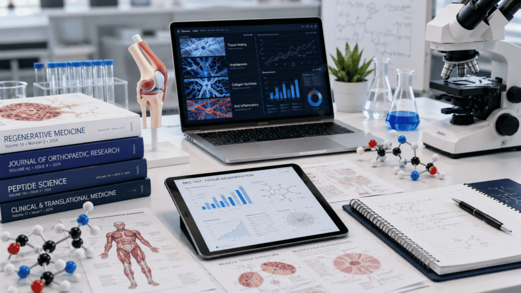 Scientific research helping explain how does BPC 157 work and current peptide studies.