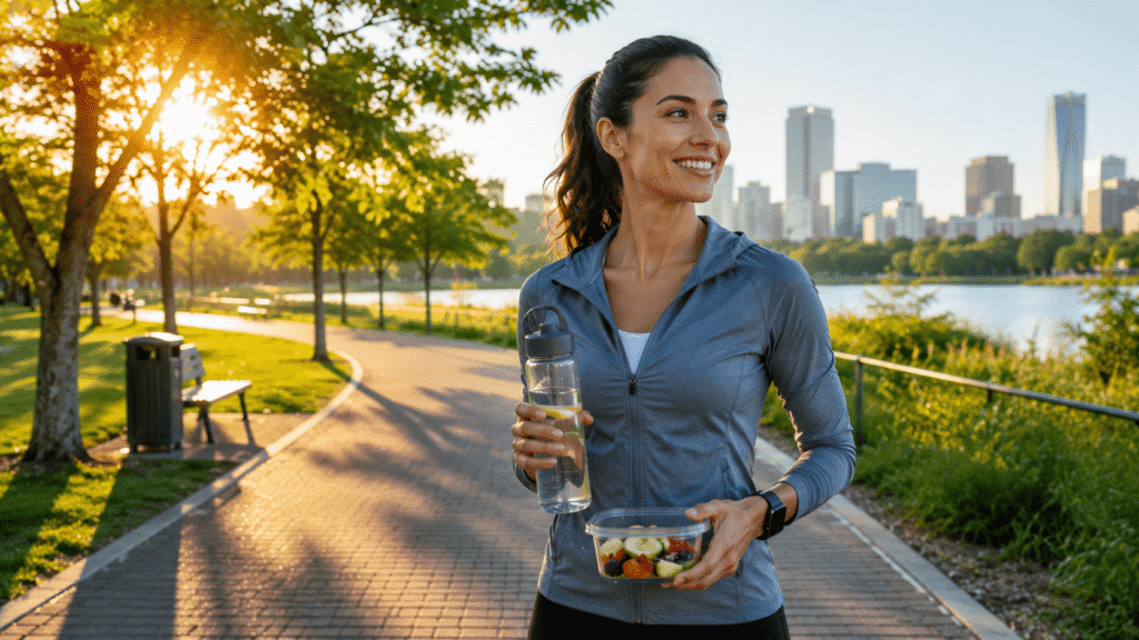 Healthy lifestyle supporting retatrutide vs semaglutide weight management treatment.