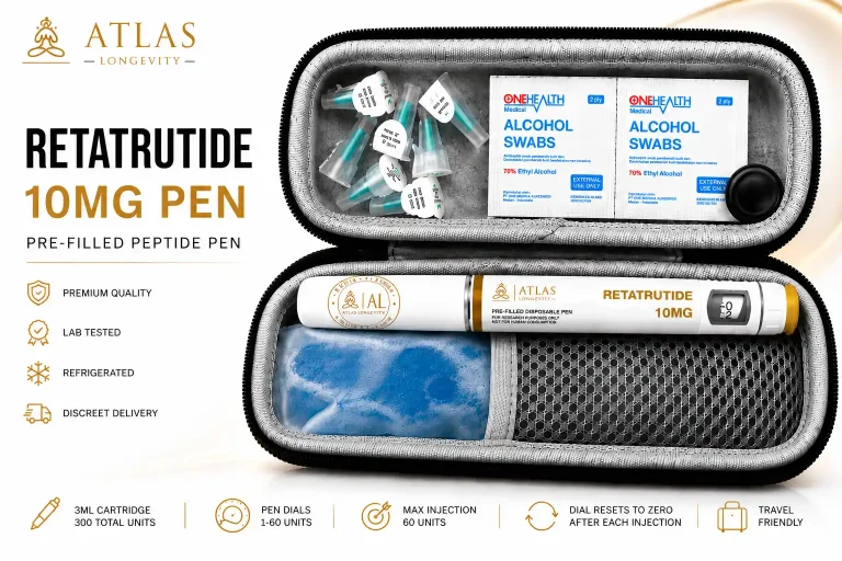 Retatrutide 10mg peptide pen for fat loss and appetite control in Bali