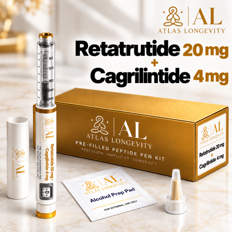Retatrutide 20mg and Cagrilintide 4mg peptide pen for fat loss and appetite control in Bali