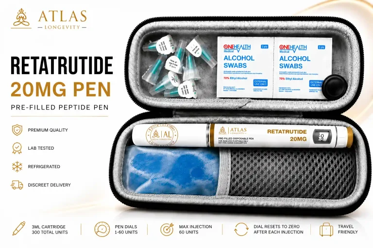 Retatrutide 20mg peptide pen for fat loss and appetite control in Bali