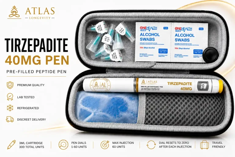 Tirzepatide 40mg peptide pen for fat loss and appetite control in Bali