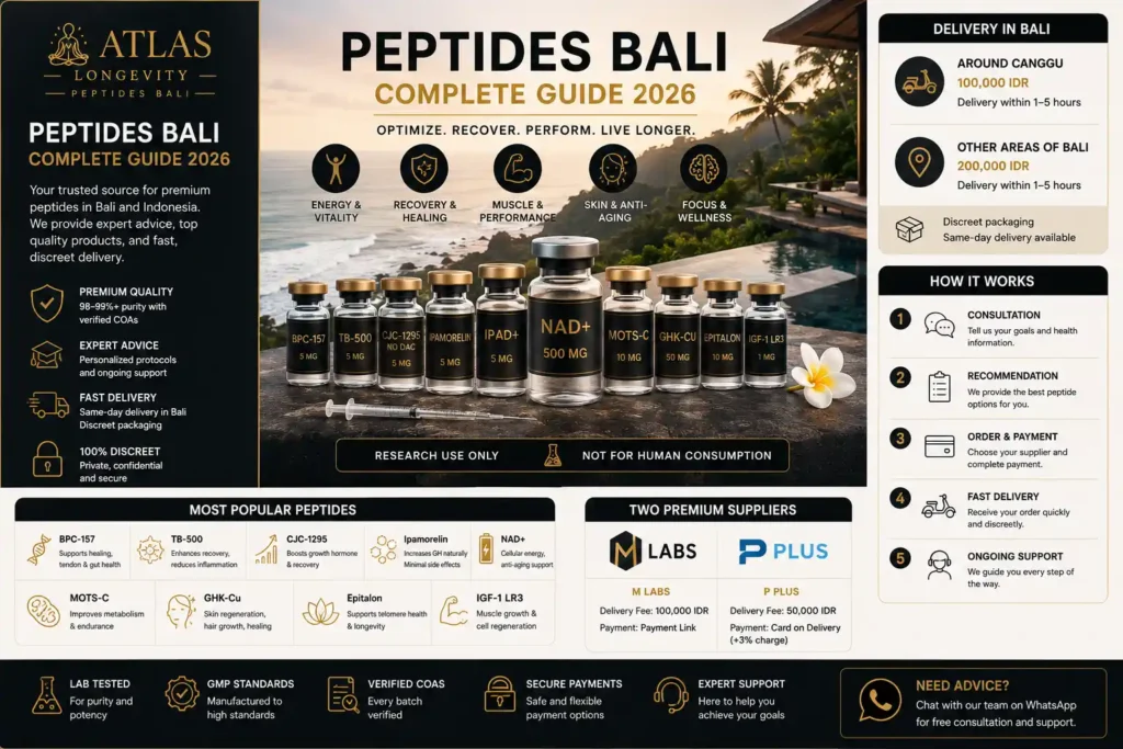 Insights 1 Complete guide to Peptides Bali covering recovery peptides longevity peptides wellness peptides and peptide education in Bali Indonesia