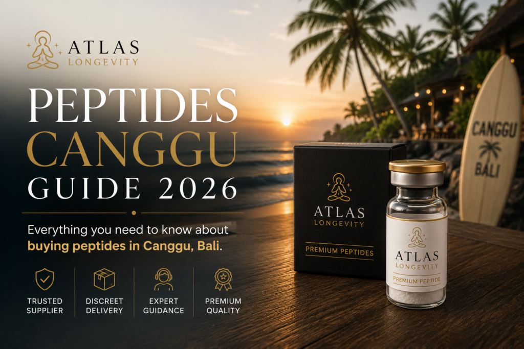 Complete guide to peptides in Canggu Bali covering recovery peptides longevity peptides wellness peptides consultations and delivery