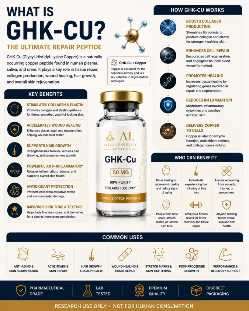Insights 4 What is GHK-Cu guide explaining copper peptide research for skin wellness healthy aging and recovery in Bali Indonesia