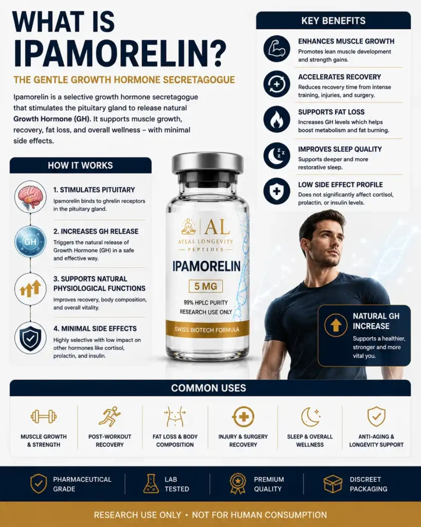 Insights 7 What is Ipamorelin guide explaining growth hormone peptide research and wellness support in Bali and Indonesia