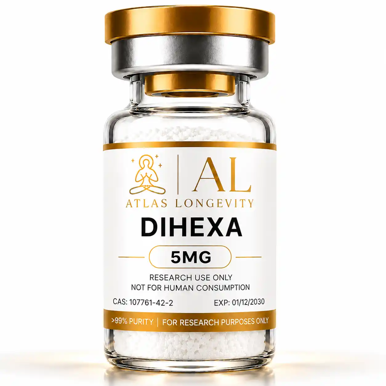 Buy Dihexa 5mg Bali Dihexa 5mg peptide vial available in Bali from Atlas Longevity