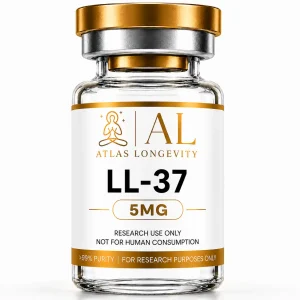 LL-37 5mg research peptide vial Atlas Longevity Bali