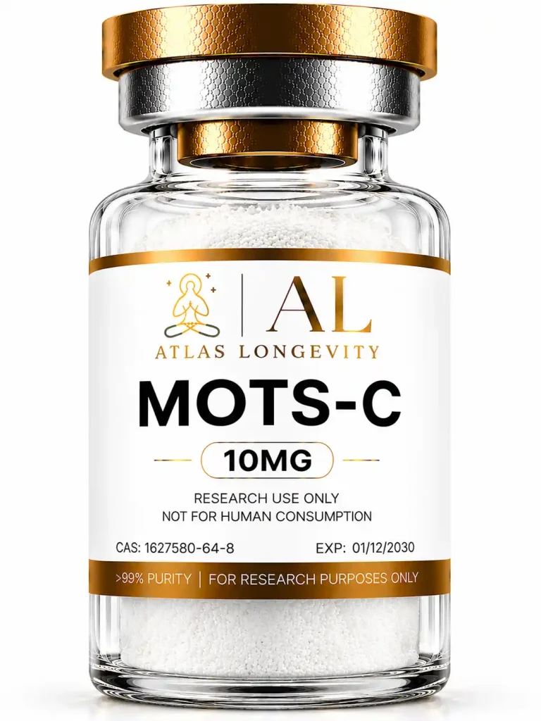 MOTS-C 10mg peptide vial for fat metabolism and energy support in Bali