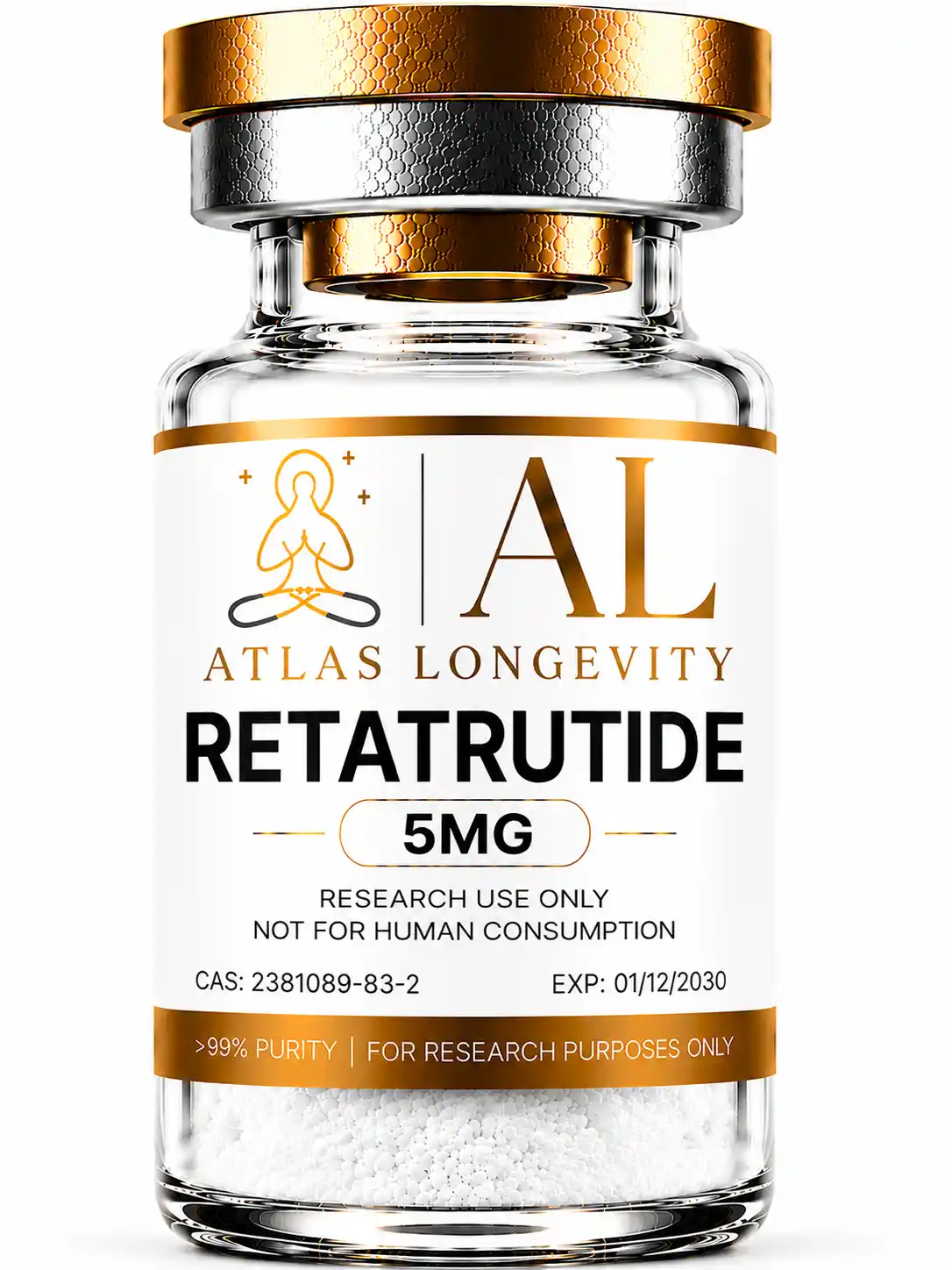 Retatrutide 5mg peptide vial for fat loss and appetite control in Bali